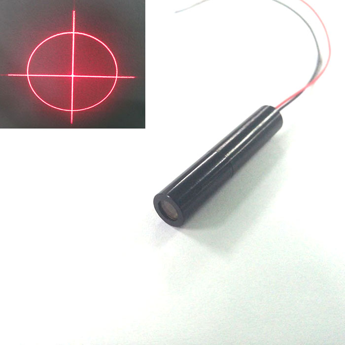 660nm 50mW Circular+Crosshair Laser Module Red Laser Aimer/Locator - Click Image to Close